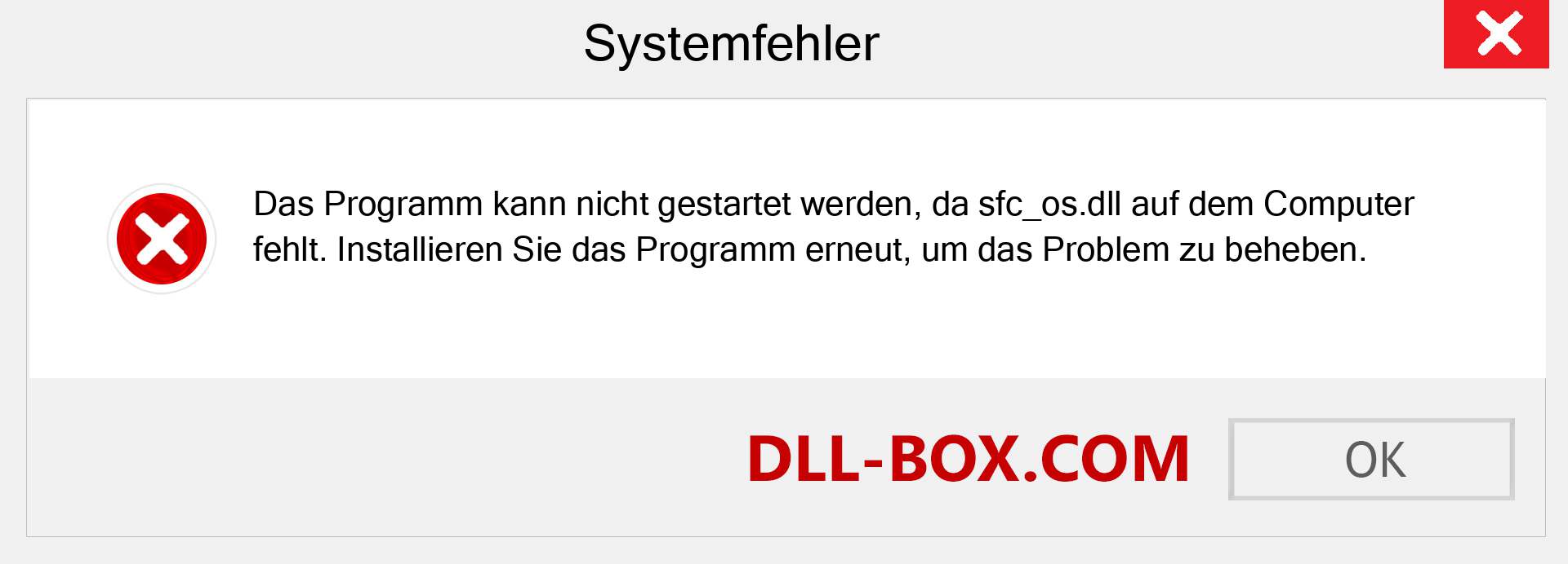 sfc_os.dll-Datei fehlt?. Download für Windows 7, 8, 10 - Fix sfc_os dll Missing Error unter Windows, Fotos, Bildern