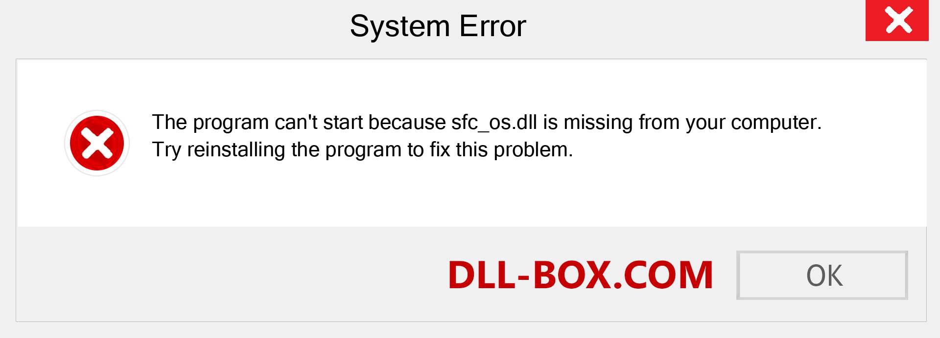  sfc_os.dll file is missing?. Download for Windows 7, 8, 10 - Fix  sfc_os dll Missing Error on Windows, photos, images